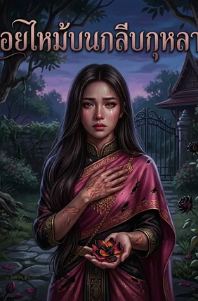 รอยไหม้บนกลีบกุหลาบ