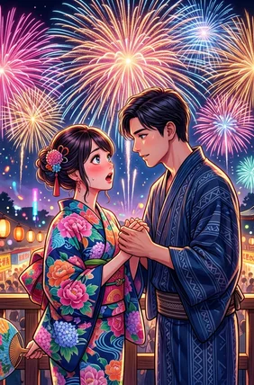 花火大会の夜、兄の親友に告白された